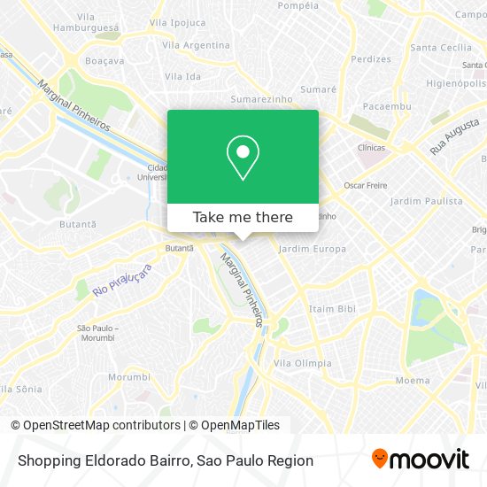 Mapa Shopping Eldorado Bairro