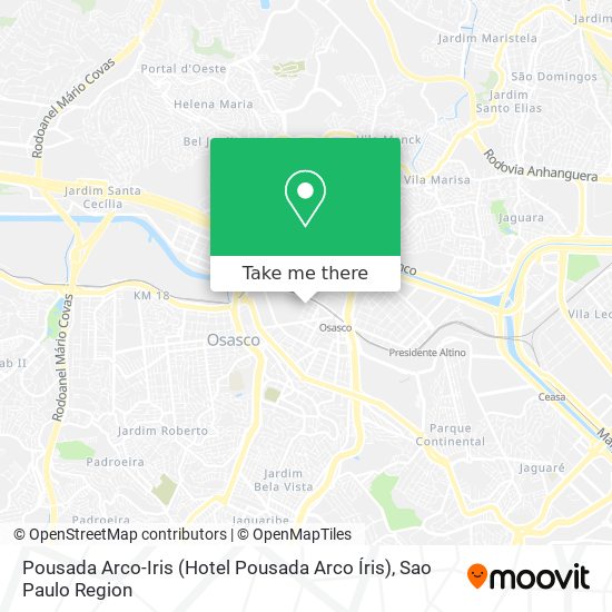 Pousada Arco-Iris (Hotel Pousada Arco Íris) map
