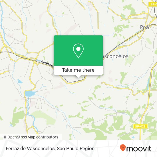 Ferraz de Vasconcelos map