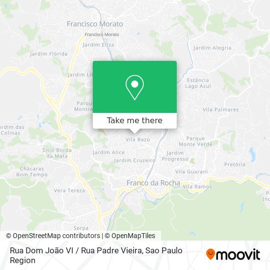 Mapa Rua Dom João VI / Rua Padre Vieira