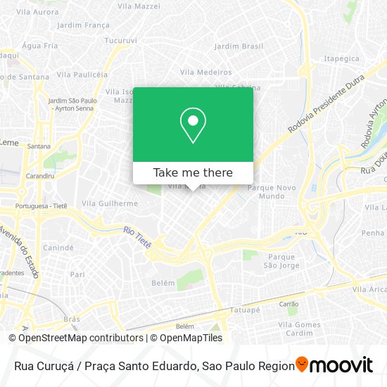 Rua Curuçá / Praça Santo Eduardo map
