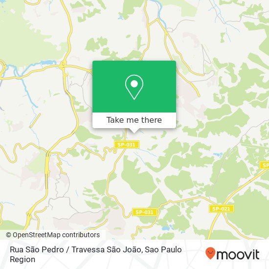 Rua São Pedro / Travessa São João map