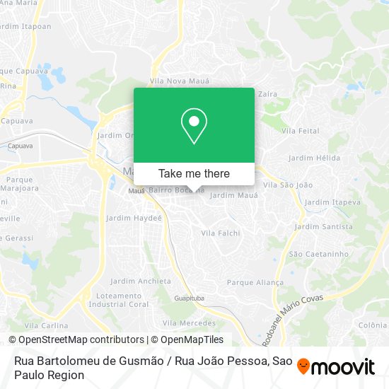 Rua Bartolomeu de Gusmão / Rua João Pessoa map