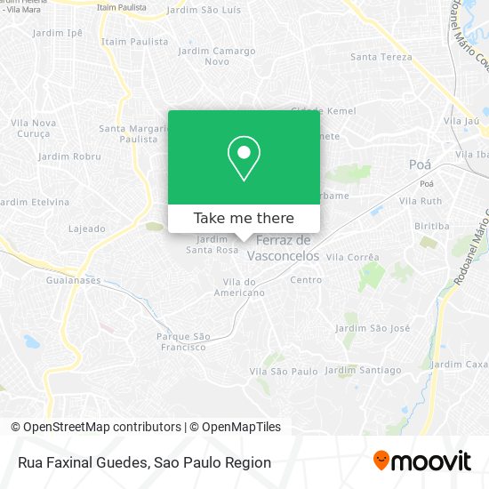 Mapa Rua Faxinal Guedes
