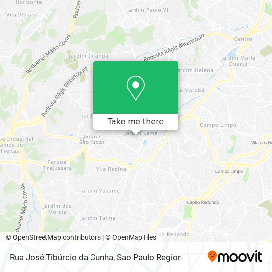 Rua José Tibúrcio da Cunha map