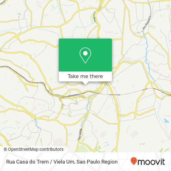 Mapa Rua Casa do Trem / Viela Um
