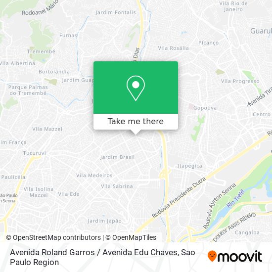 Avenida Roland Garros / Avenida Edu Chaves map
