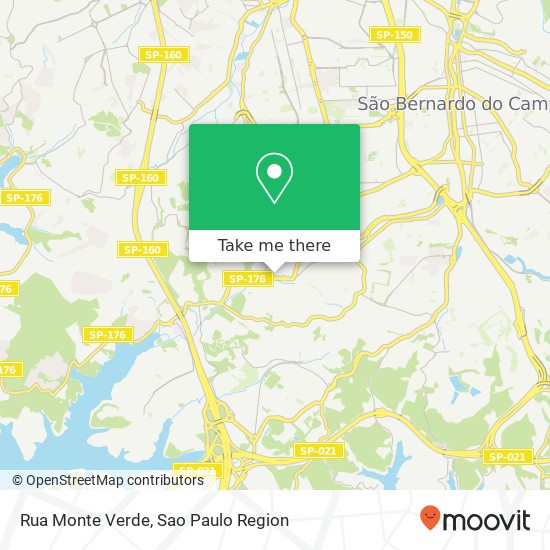 Mapa Rua Monte Verde