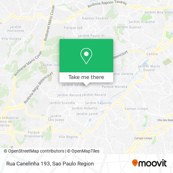 Rua Canelinha 193 map