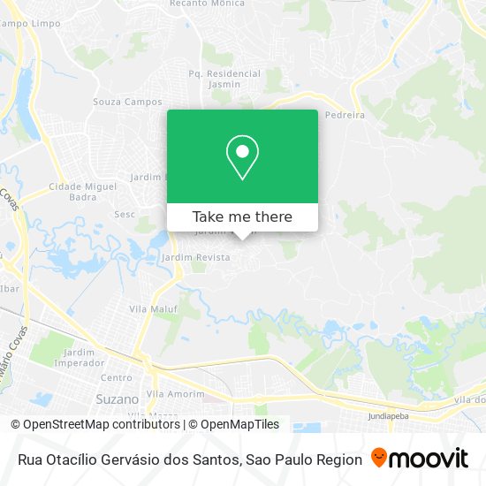 Rua Otacílio Gervásio dos Santos map