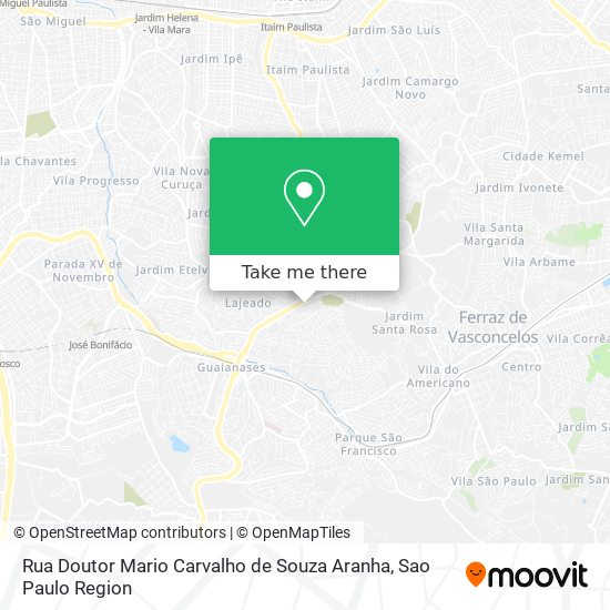 Rua Doutor Mario Carvalho de Souza Aranha map