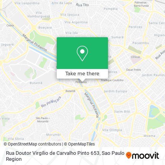 Rua Doutor Virgílio de Carvalho Pinto 653 map