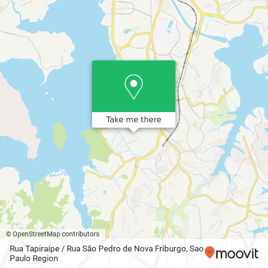 Rua Tapiraípe / Rua São Pedro de Nova Friburgo map