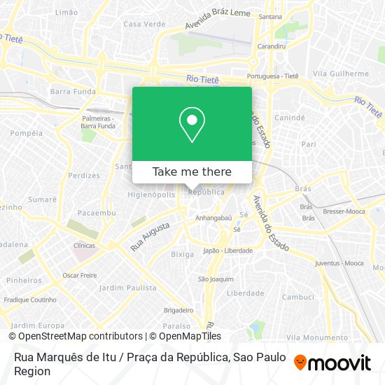 Rua Marquês de Itu / Praça da República map