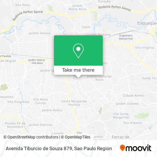 Avenida Tiburcio de Souza 879 map