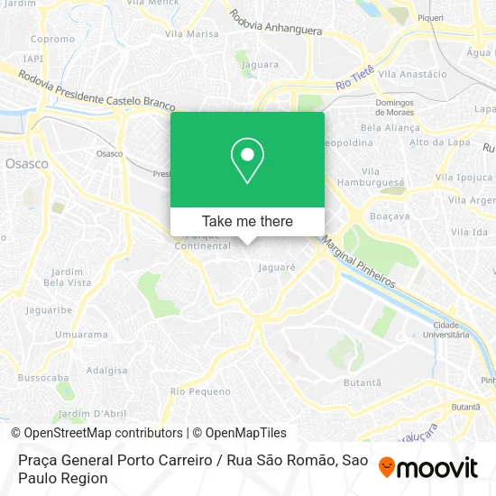 Praça General Porto Carreiro / Rua São Romão map