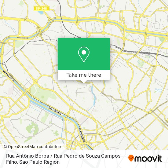 Mapa Rua Antônio Borba / Rua Pedro de Souza Campos Filho