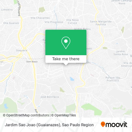 Mapa Jardim Sao Joao (Guaianazes)