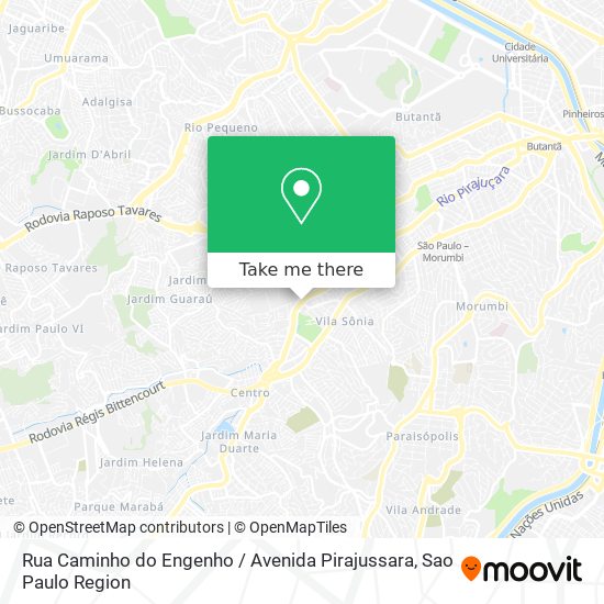 Rua Caminho do Engenho / Avenida Pirajussara map