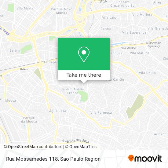 Rua Mossamedes 118 map