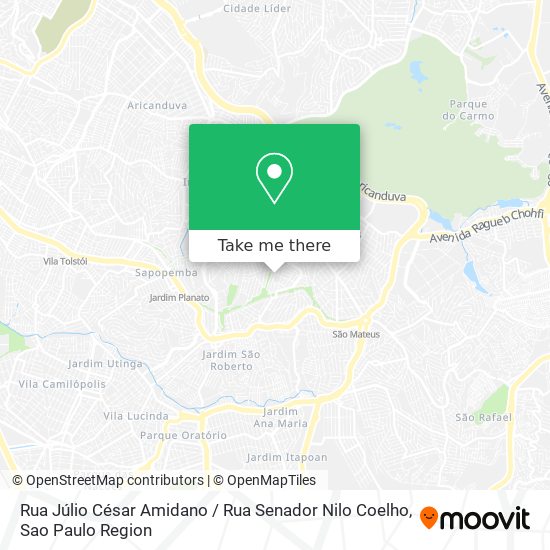 Rua Júlio César Amidano / Rua Senador Nilo Coelho map