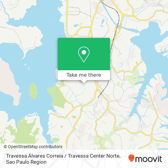 Mapa Travessa Álvares Correia / Travessa Center Norte