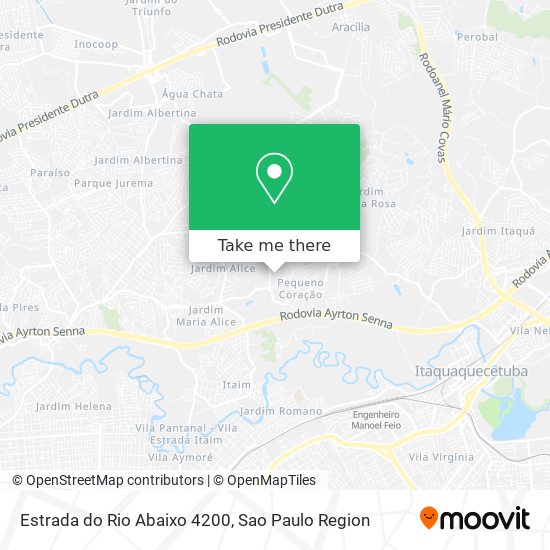Estrada do Rio Abaixo 4200 map