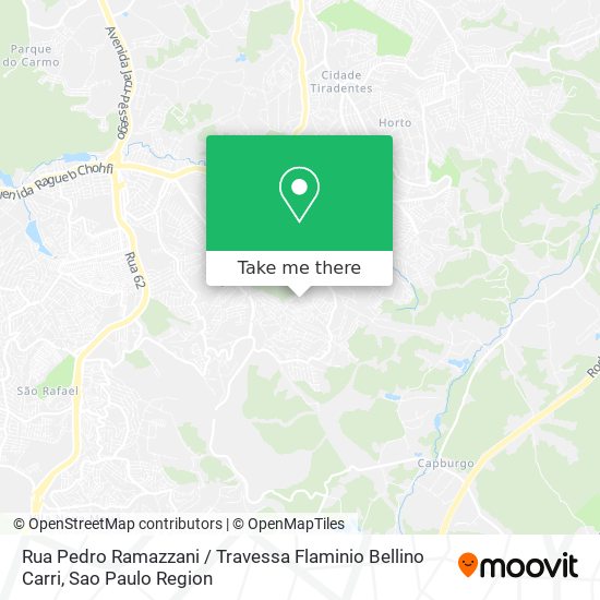 Rua Pedro Ramazzani / Travessa Flaminio Bellino Carri map