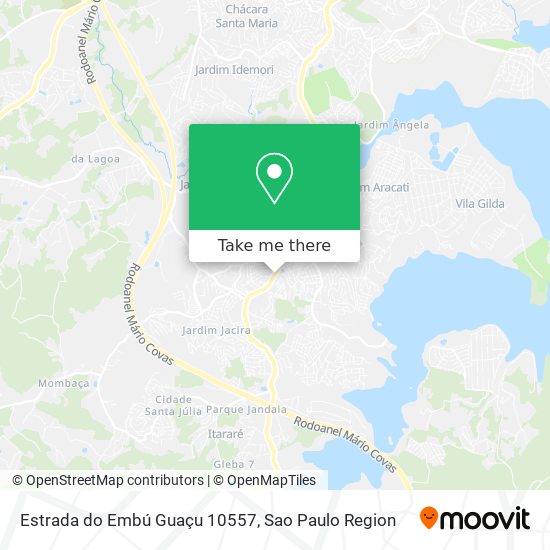 Estrada do Embú Guaçu 10557 map