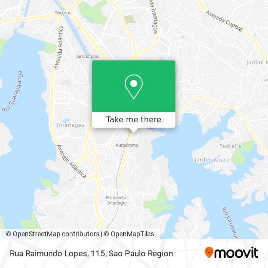 Mapa Rua Raimundo Lopes, 115