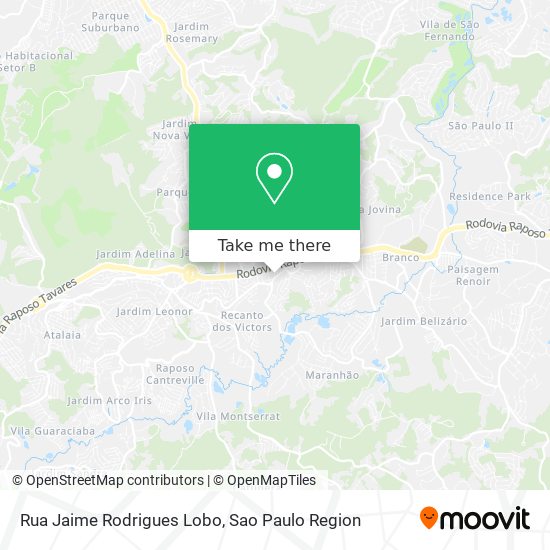 Rua Jaime Rodrigues Lobo map