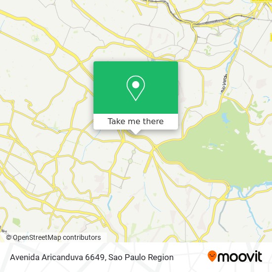 Mapa Avenida Aricanduva 6649