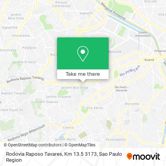 Rodovia Raposo Tavares, Km 13.5 3173 map