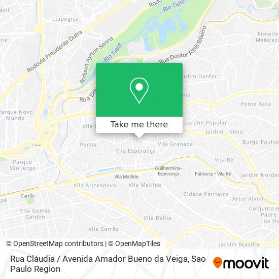 Rua Cláudia / Avenida Amador Bueno da Veiga map