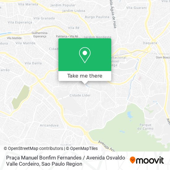 Praça Manuel Bonfim Fernandes / Avenida Osvaldo Valle Cordeiro map