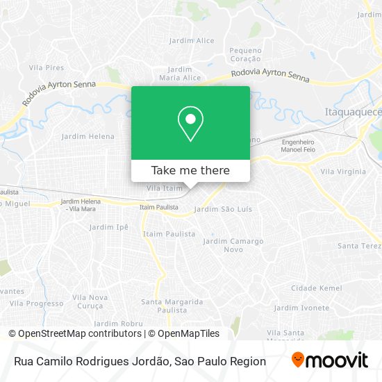 Rua Camilo Rodrigues Jordão map