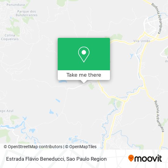Estrada Flávio Beneducci map