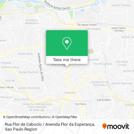 Mapa Rua Flor de Caboclo / Avenida Flor da Esperança