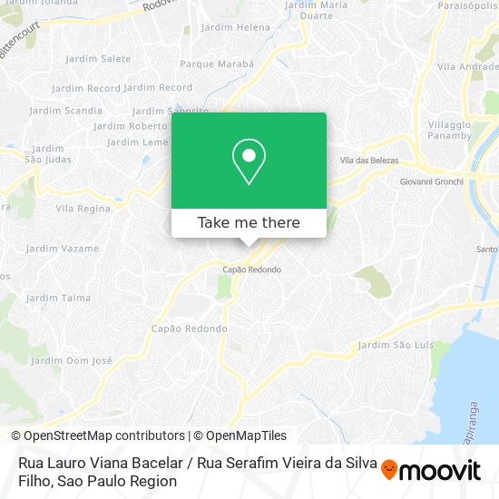 Mapa Rua Lauro Viana Bacelar / Rua Serafim Vieira da Silva Filho