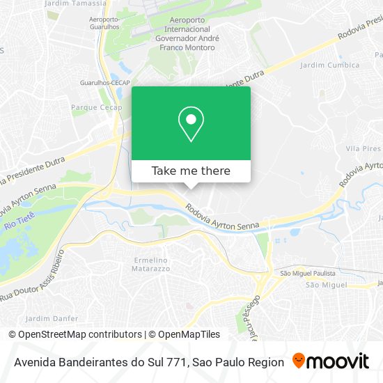 Avenida Bandeirantes do Sul 771 map