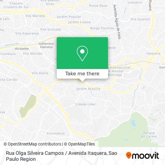 Rua Olga Silveira Campos / Avenida Itaquera map