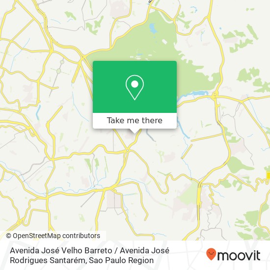 Mapa Avenida José Velho Barreto / Avenida José Rodrigues Santarém