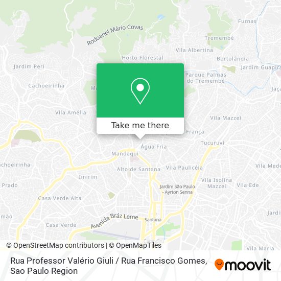 Rua Professor Valério Giuli / Rua Francisco Gomes map