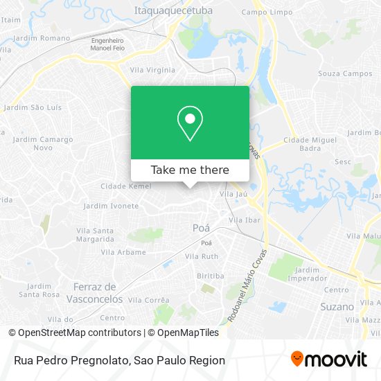 Mapa Rua Pedro Pregnolato