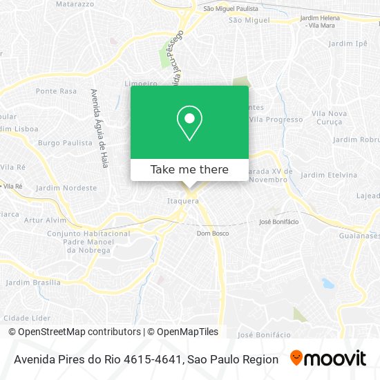 Mapa Avenida Pires do Rio 4615-4641