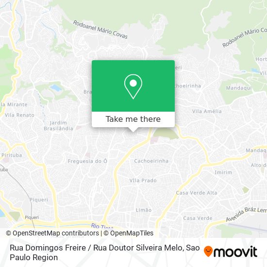 Mapa Rua Domingos Freire / Rua Doutor Silveira Melo