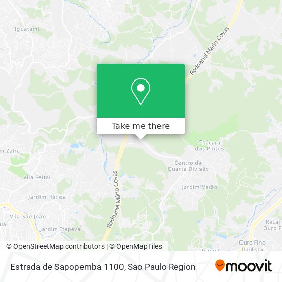 Estrada de Sapopemba 1100 map
