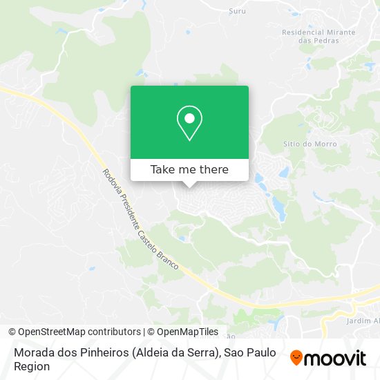 Mapa Morada dos Pinheiros (Aldeia da Serra)