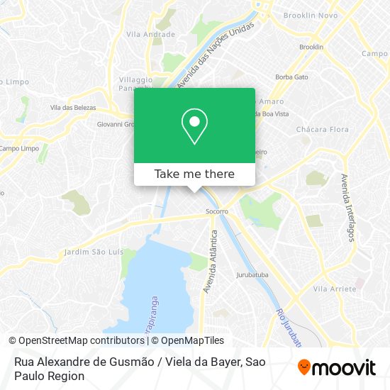 Rua Alexandre de Gusmão / Viela da Bayer map