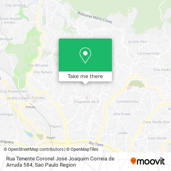 Mapa Rua Tenente Coronel José Joaquim Correia de Arruda 584